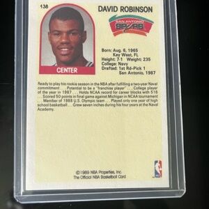1989 Hoops David Robinson rookie card, great shape could be a PSA 10!